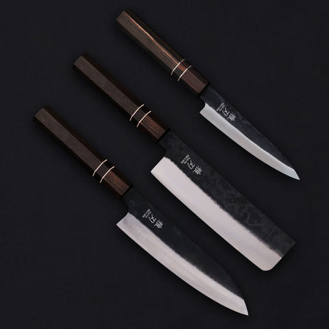3‑Piece Family Prep Set | Japanese Knife Bundle (Gyuto, Nakiri, Petty)
