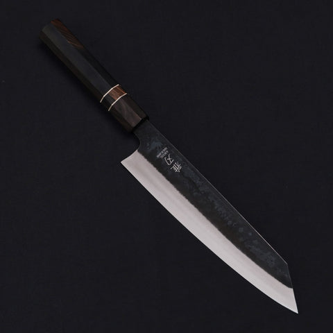 Bunka Blue Steel Ebony Wood Handle