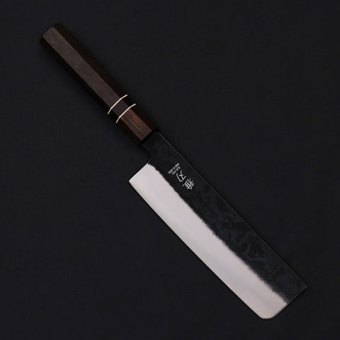 Nakiri Blue Steel Ebony Wood Handle 180mm