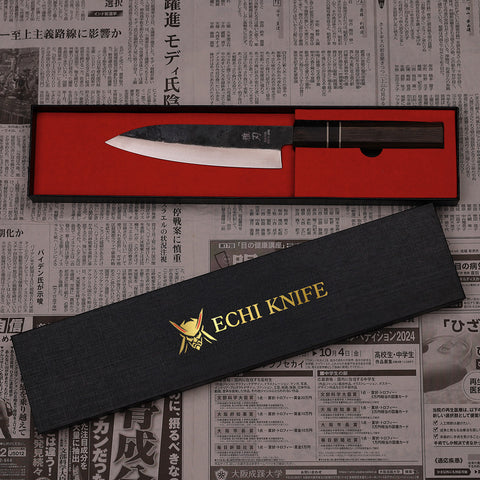 Gyuto Blue Steel Ebony Wood Handle 165mm