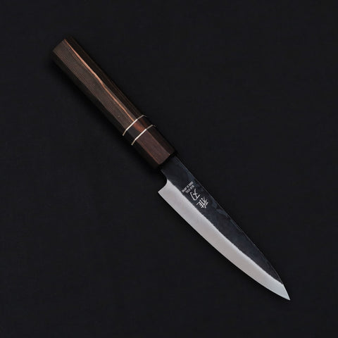 Petty Blue Steel Ebony Wood Handle 140mm