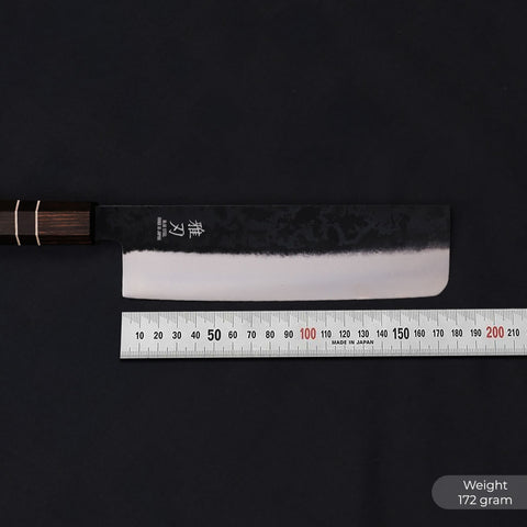 Nakiri Blue Steel Ebony Wood Handle 180mm