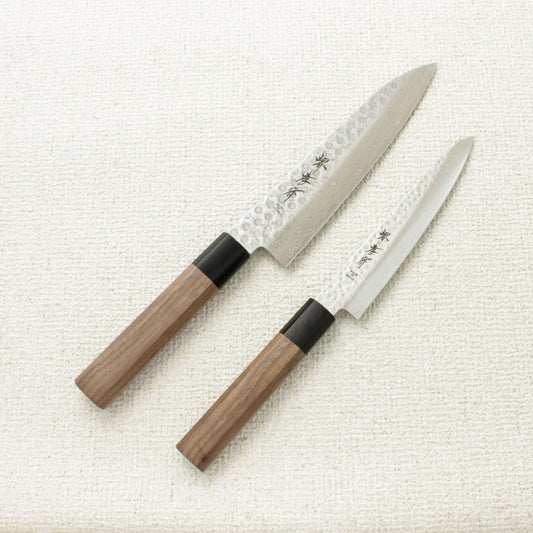 Sakai Takayuki 45 Layer Damascus Two Piece Santoku Set