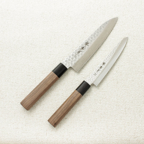 Sakai Takayuki 45 Layer Damascus Two Piece Santoku Set