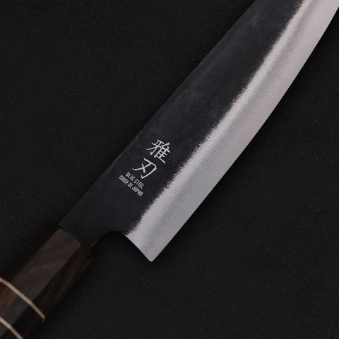 Gyuto Blue Steel Ebony Wood Handle Custom