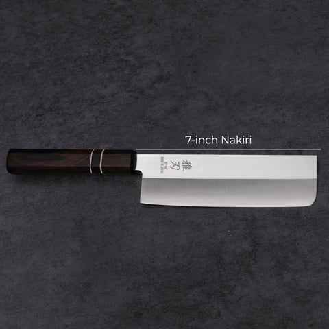 Nakiri VG-10 Ebony Wood Handle 180mm
