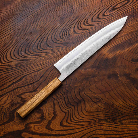 Kazan Ginsan Nashiji Gyutou 240mm (9.4")