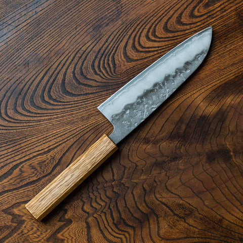 Kazan Ginsan Nashiji Santoku 170mm (6.7")