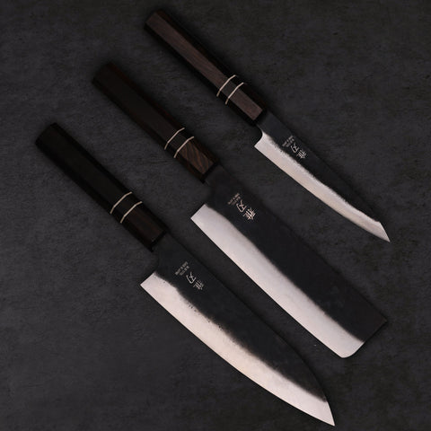 3‑Piece Family Prep Set | Japanese Knife Bundle (Gyuto, Nakiri, Petty)