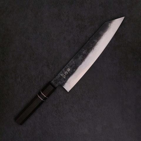 Bunka Blue Steel Ebony Wood Handle 215mm