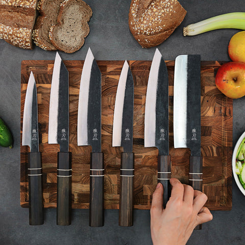 3‑Piece Family Prep Set | Japanese Knife Bundle (Gyuto, Nakiri, Petty)