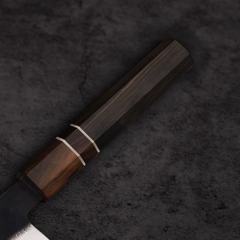 Blue Steel Ebony Wood Handle - Lewis Knife