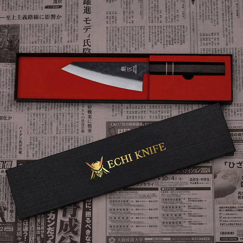 Honesuki Blue Steel Ebony Wood Handle 150mm/5.9in