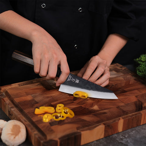 Honesuki Blue Steel Ebony Wood Handle 150mm/5.9in