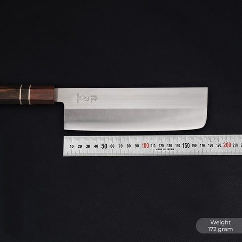 Nakiri VG-10 Ebony Wood Handle 180mm Custom