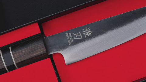 Petty Blue Steel Ebony Wood Handle 140mm Custom