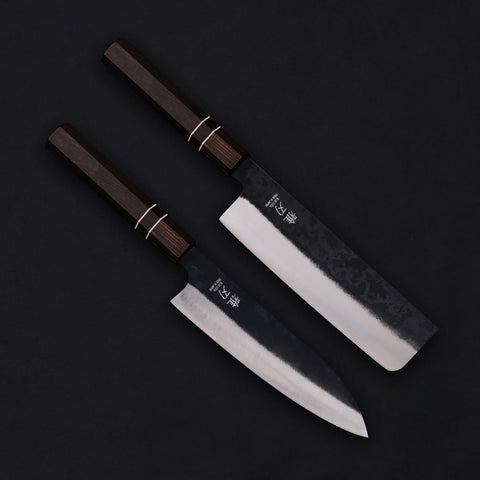 2‑Piece Everyday Essential Set | Japanese Kitchen Knives (Gyuto + Nakiri) Custom