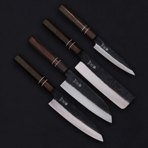 4‑Piece Complete Kitchen Set | Japanese Knife Bundle (Gyuto, Nakiri, Petty, Santoku) Custom