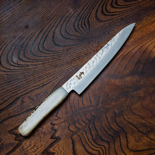 Sakai Takayuki Stag Sugihara Damascus Petty 150mm (5.9")